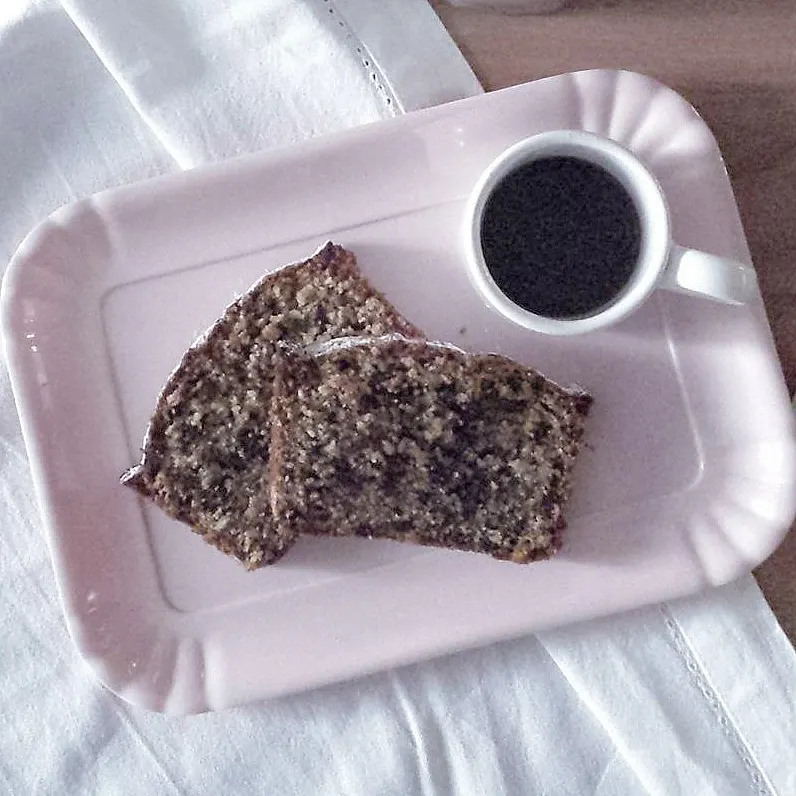 Una fetta di Tiroler cake da vicino